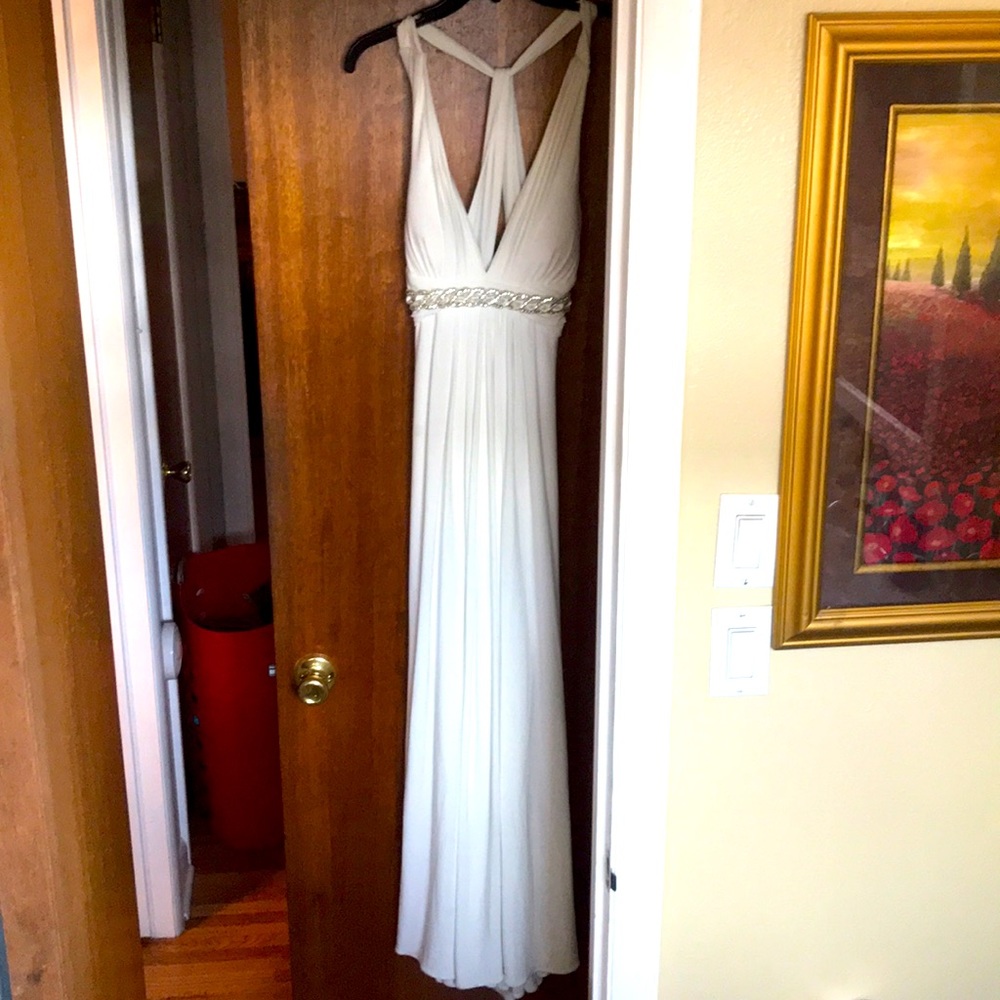 Fancy white smooth dress